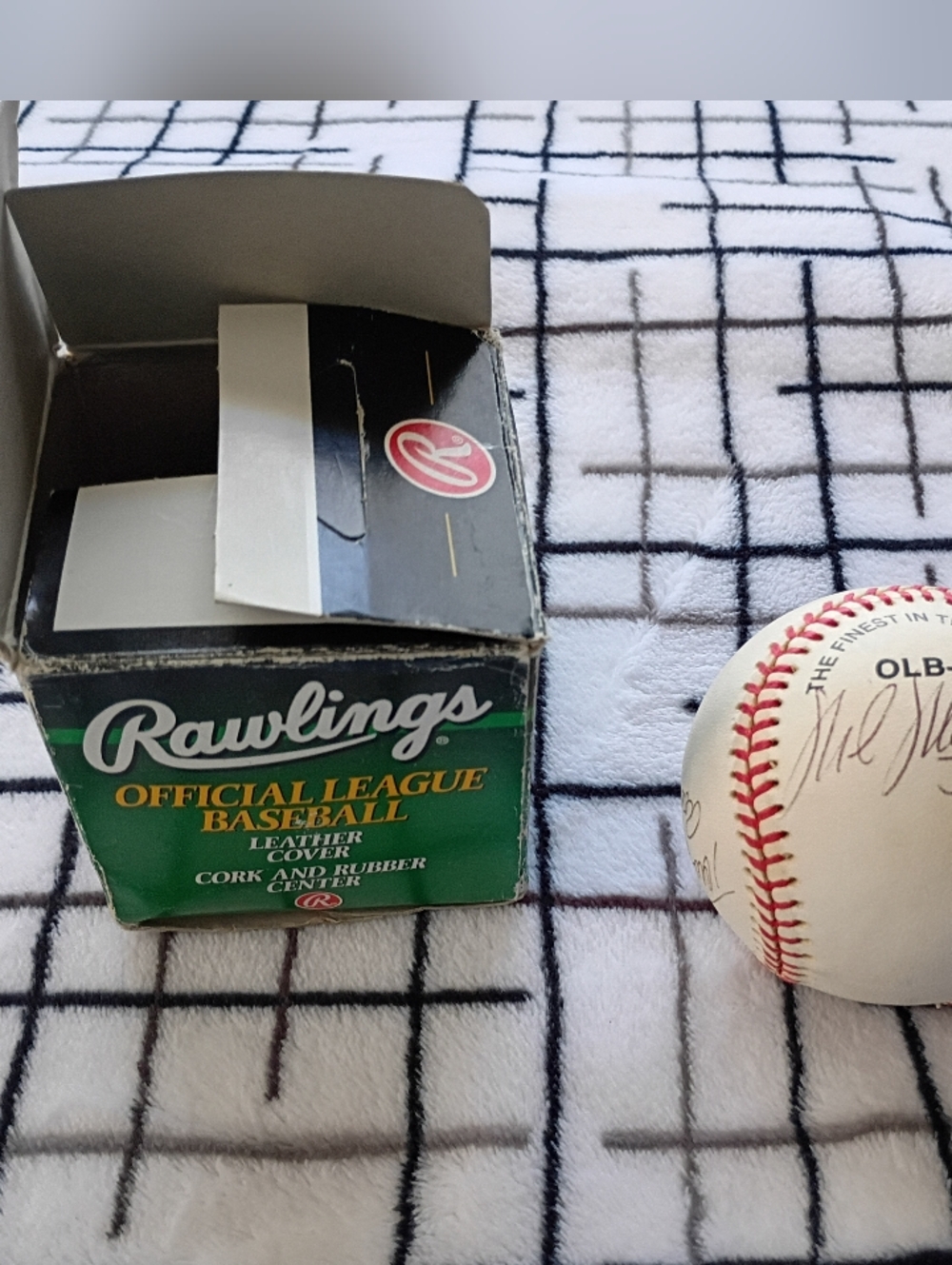Unknown Signers Baseball with Box Rawlings Brand